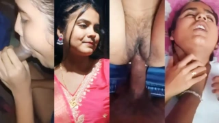 horny Bengali GF take a big cock in a sloppy fucking session