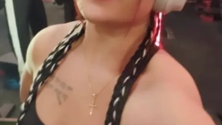 Fitness Influencer Sdas Shows Her Big Boobs Riding a Dildo Until She Cums Hard