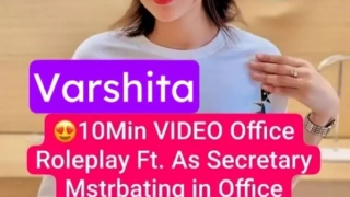 Georgous Gamer Varshita Nude Sex Video Office Roleplay as Sexy Secretary Masturbating and Getting Her Boobs Sucked by Boss