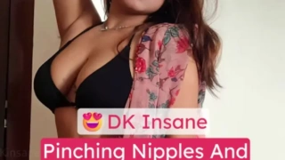 Insta Model DK Insane Nude Hard Nipples Pinched And Pussy Fingered In Net Hammock Lying
