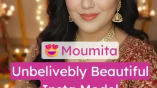 Insta Model Moumita Saha Stripping Her Bra and Panty Oiling Her Full Nude Body