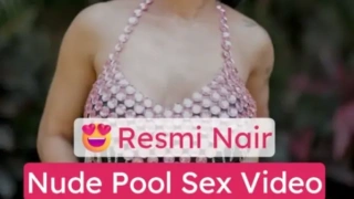 Resmi Nair Nude Pool Sex Video Showing Big Boobs