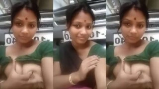 Cheating Desi Bhabhi Lets Her Huge Tits Hang Out for Secret Lover